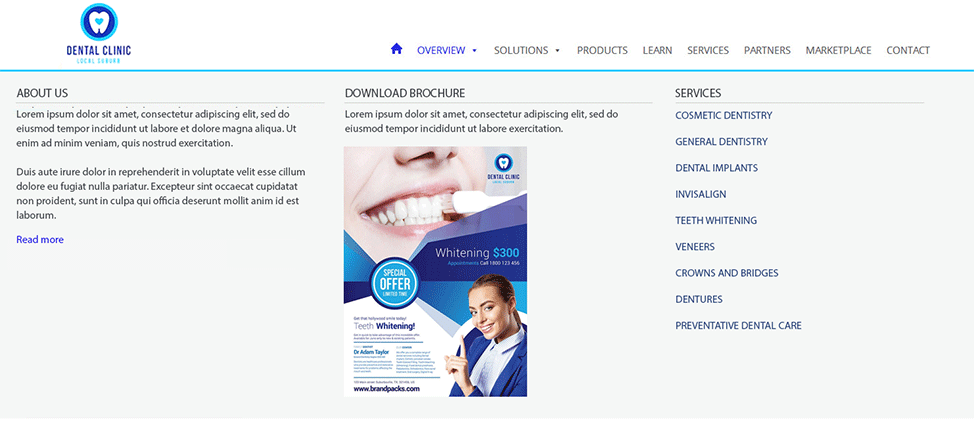 Web Design Menu Navigation