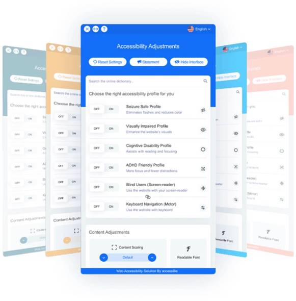 Accessibility interface design